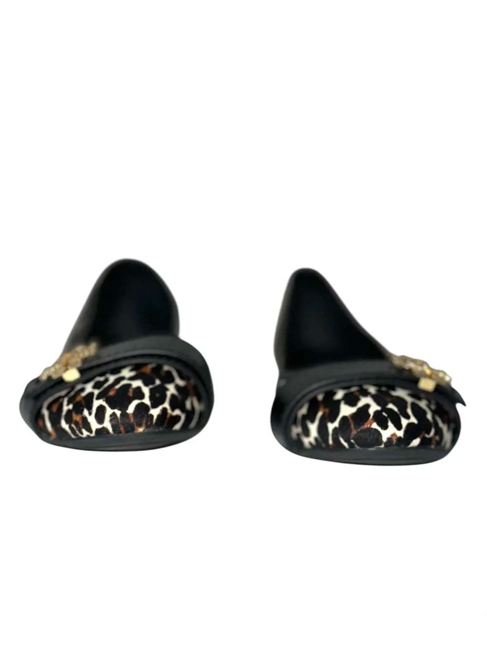 Tory Burch Eloise 2 Leopard Print Calf Hair Leather Ballet Flats Size 8